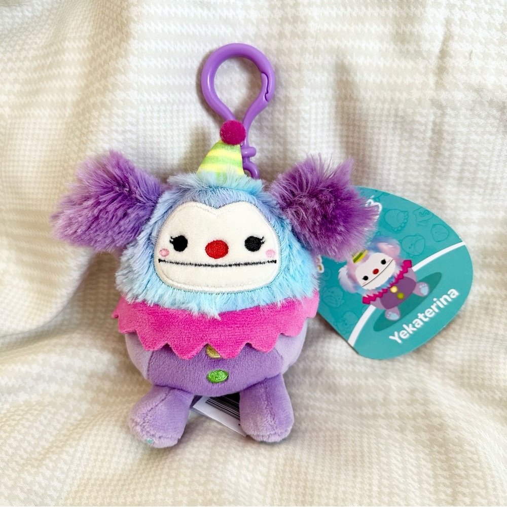 BNWT 3.5” Yekaterina the Clown Squishmallow Clip